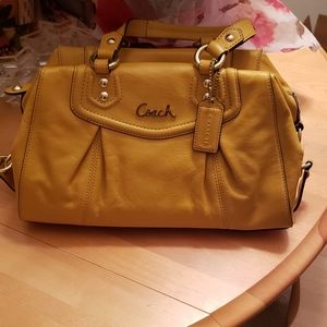 Coach Madison Sabrina Sunflower Yellow Bag